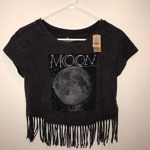American Eagle fringed t shirt